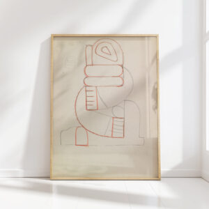 abstract figure study 1910 1915 henri gaudier brzeska high quality print