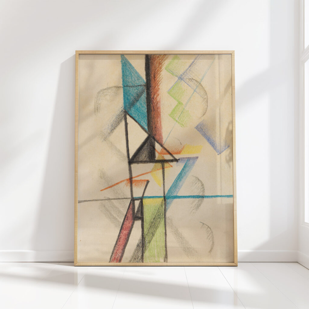 abstract forms v 1913 august macke high quality print