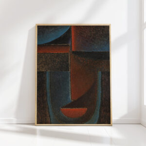 abstract head blue red 1933 alexej von jawlensky high quality print