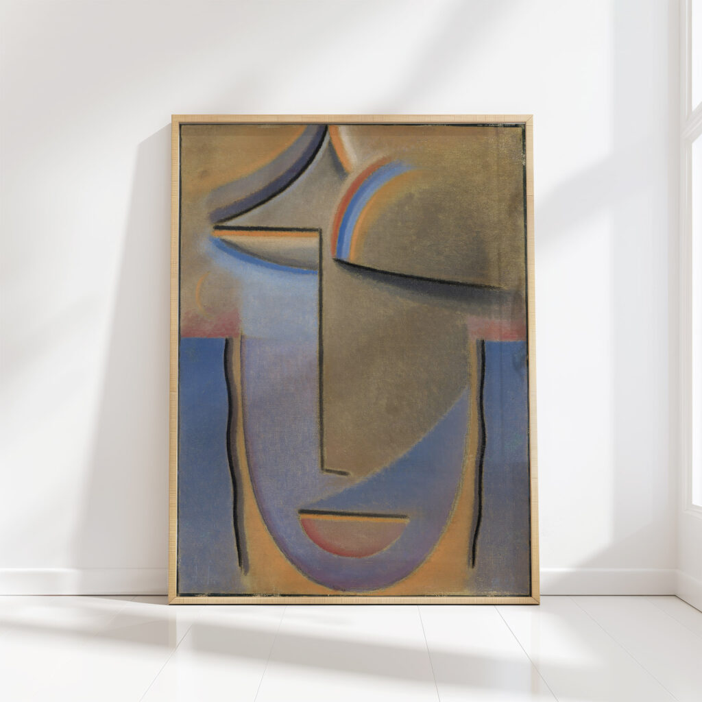 abstract head evening 1927 alexej von jawlensky high quality print