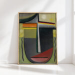 abstract head inner vision green gold 1926 alexej von jawlensky high quality print