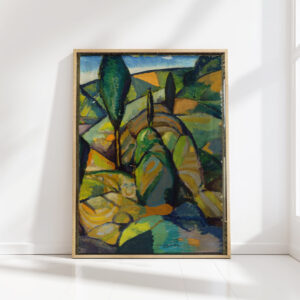 abstract landscape charles h walther high quality print