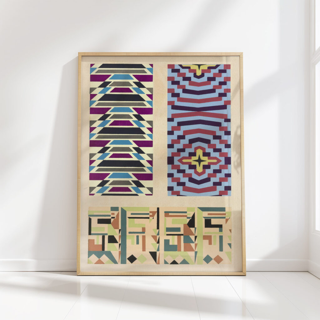 abstract pattern portfolio pl01 1930 mizuki heitaro high quality print