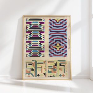 abstract pattern portfolio pl01 1930 mizuki heitaro high quality print