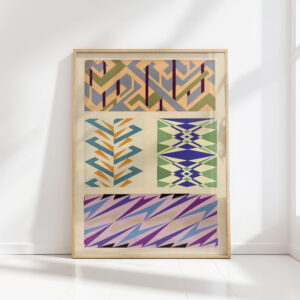 abstract pattern portfolio pl02 1930 mizuki heitaro high quality print