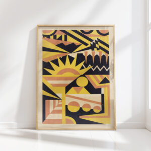 abstract pattern portfolio pl05 1930 mizuki heitaro high quality print