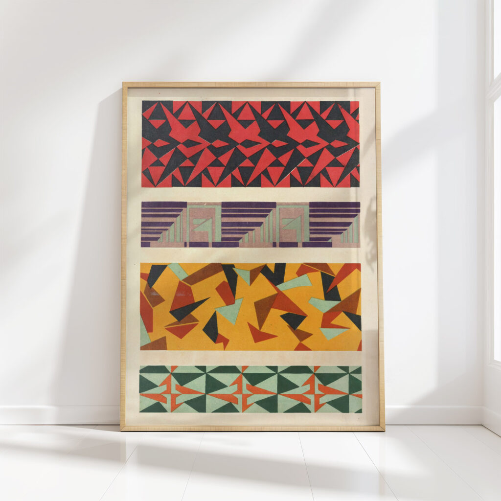 abstract pattern portfolio pl13 1930 mizuki heitaro high quality print