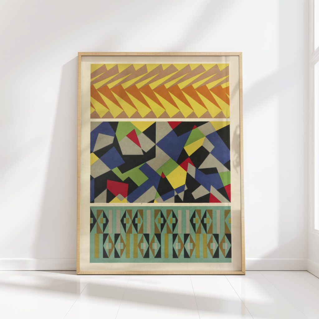 abstract pattern portfolio pl16 1930 mizuki heitaro high quality print