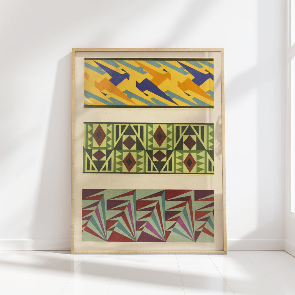 abstract pattern portfolio pl19 1930 mizuki heitaro high quality print
