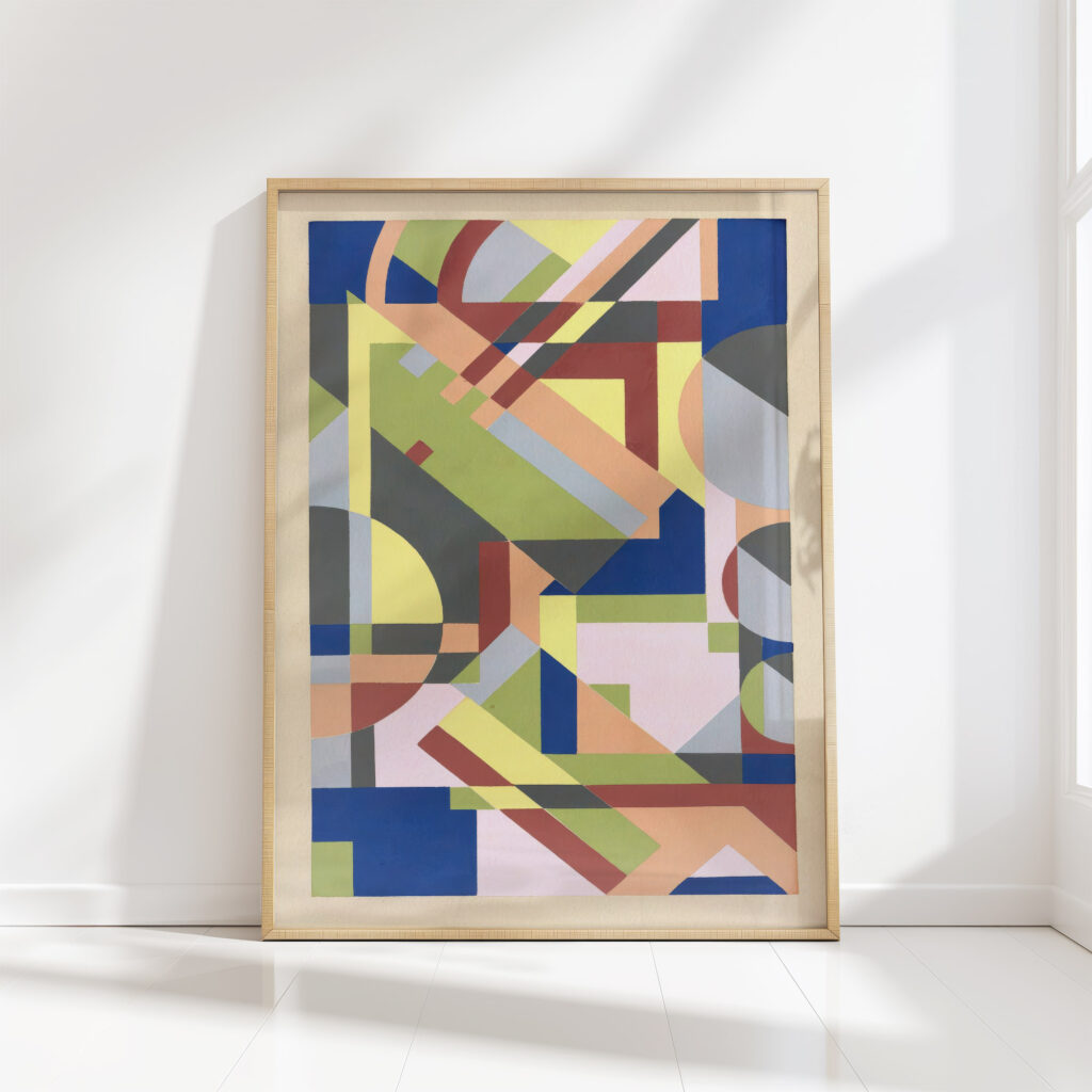 abstract pattern portfolio pl26 1930 mizuki heitaro high quality print