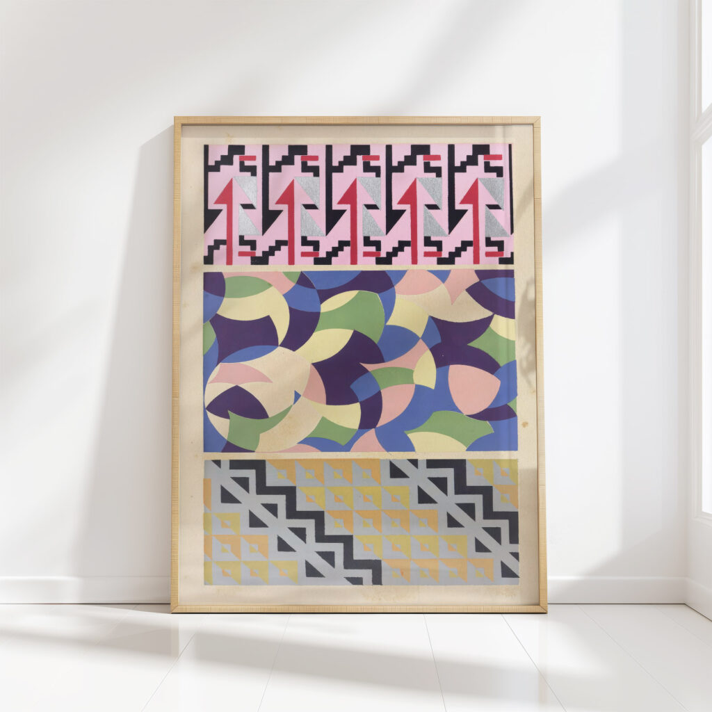 abstract pattern portfolio pl28 1930 mizuki heitaro high quality print