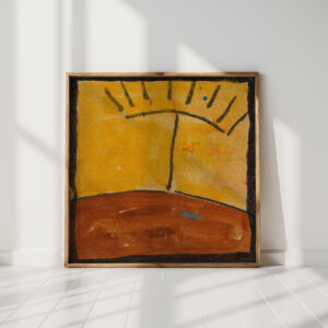 abstracted landscape with sunrise 1918 egon schiele high quality print