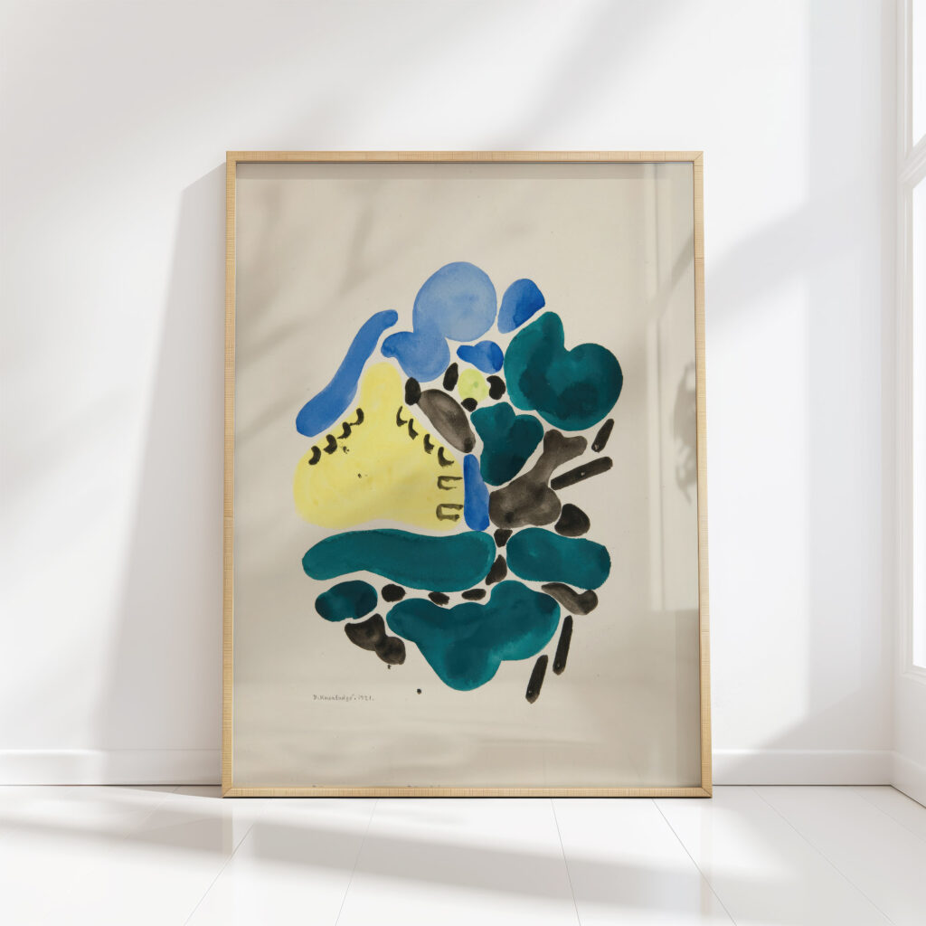 abstraction based on flower forms i 1921 david kakabadze high quality print