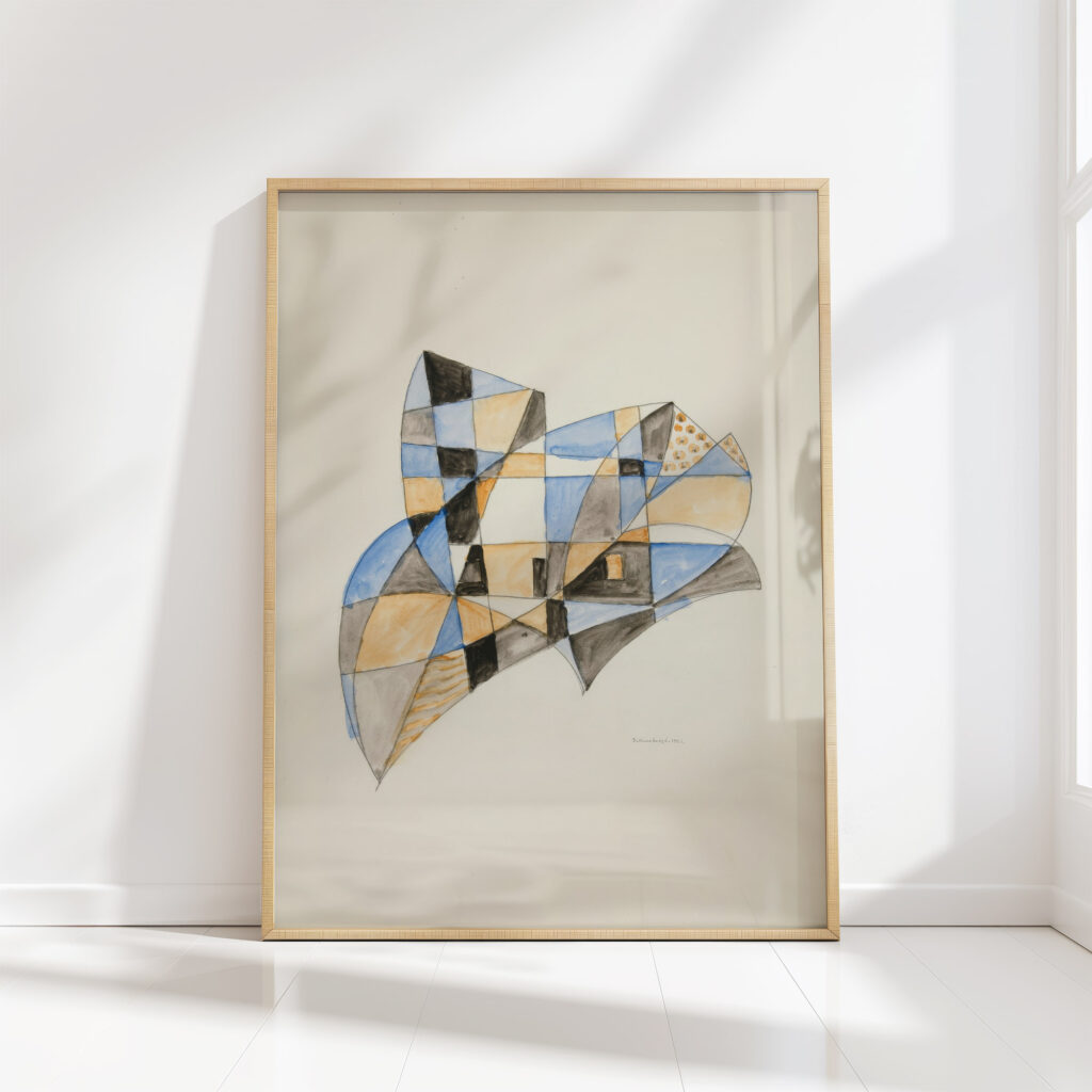 abstraction based on sails v 1921 david kakabadze high quality print
