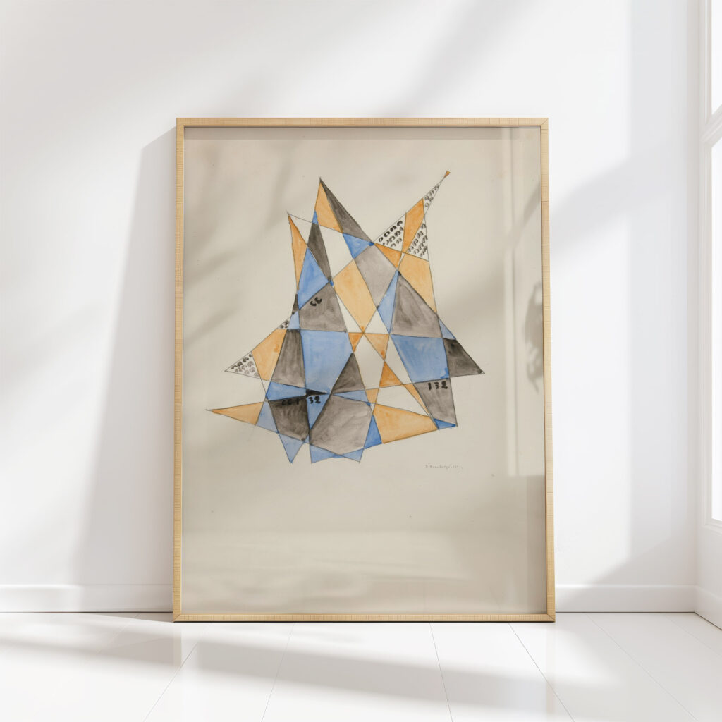 abstraction based on sails vi 1921 david kakabadze high quality print