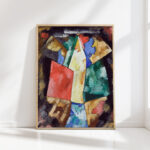 abstraction blue yellow and green circa 1913 marsden hartley high quality print