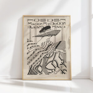 advertisement design for hats from amaison h van doorn in the hague 1906 reijer stolk high quality print