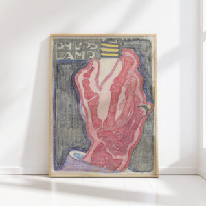 advertisement design for philips lamp 1906 reijer stolk high quality print