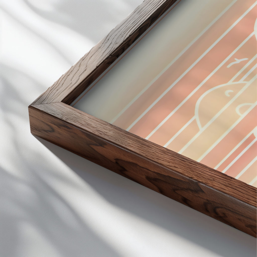 aloha6 3x4 close up dark wood mockup