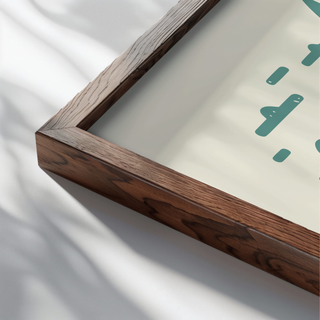 aloha8 3x4 close up dark wood mockup