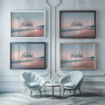 aloha9 3x4 framed posters mockup