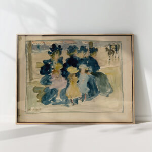 along the boulevard circa 1894 maurice prendergast high quality print