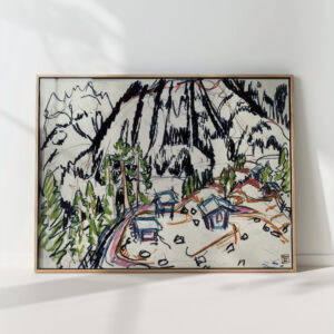 alphutten frauenkirch 1925 albert muller high quality print