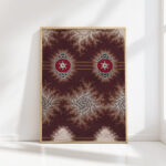 alternating horizontal garlands of branches with abstract swirls and rosettes flanked by stylized leaves and framed by an interlaced ornamental motif 1840 unknown high quality print