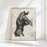 anatomical study of the side and arm muscles of a man 1906 reijer stolk high quality print