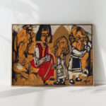 anna muller with judith and kaspar 1925 albert muller high quality print