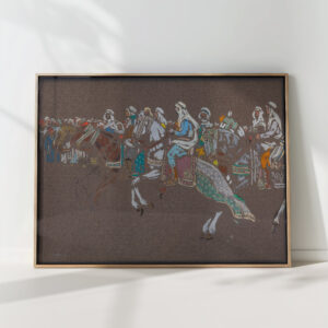 arab cavalry 1905 wassily kandinsky high quality print