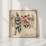 artists ball harlequin and dancers 1921 joaquin torres garcia high quality print