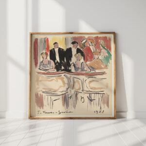artists ball spectators in theater boxes 1921 joaquin torres garcia high quality print