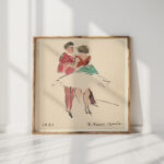 artists ball two dancers 1921 joaquin torres garcia high quality print