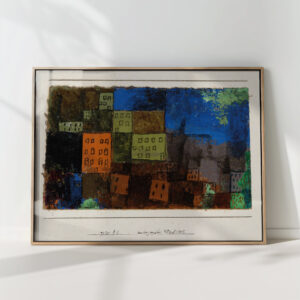 ascending city part 1930 paul klee high quality print