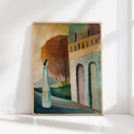 at a palace gate 1943 ole kandelin high quality print