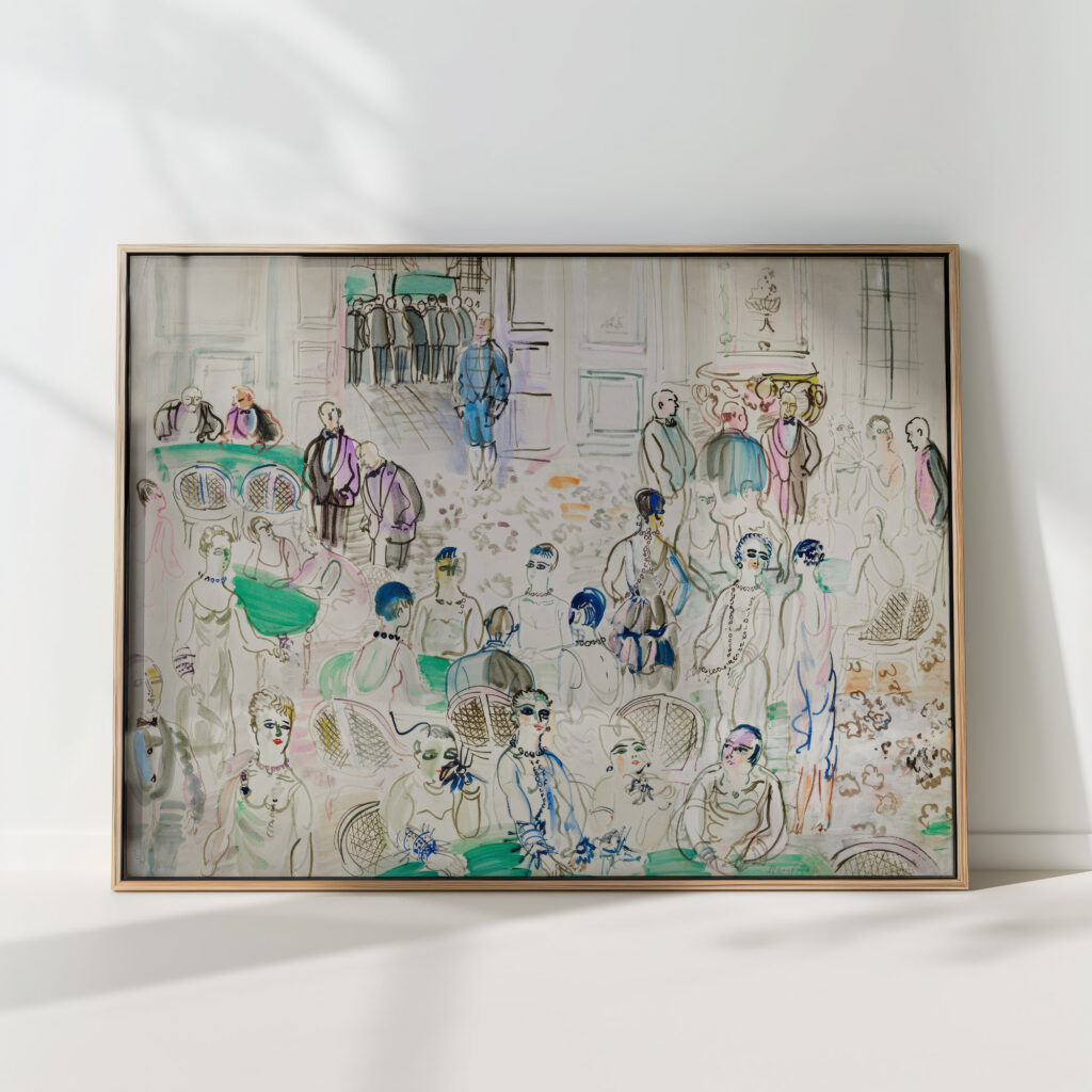 at the casino circa 1925 raoul dufy high quality print