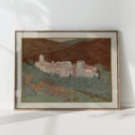 athos the monastery of valopedie 1922 francois louis schmied high quality print