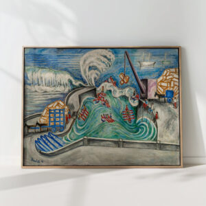 atlantic port 1916 nils von dardel high quality print