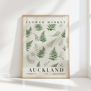 auckland flower market event art print collection