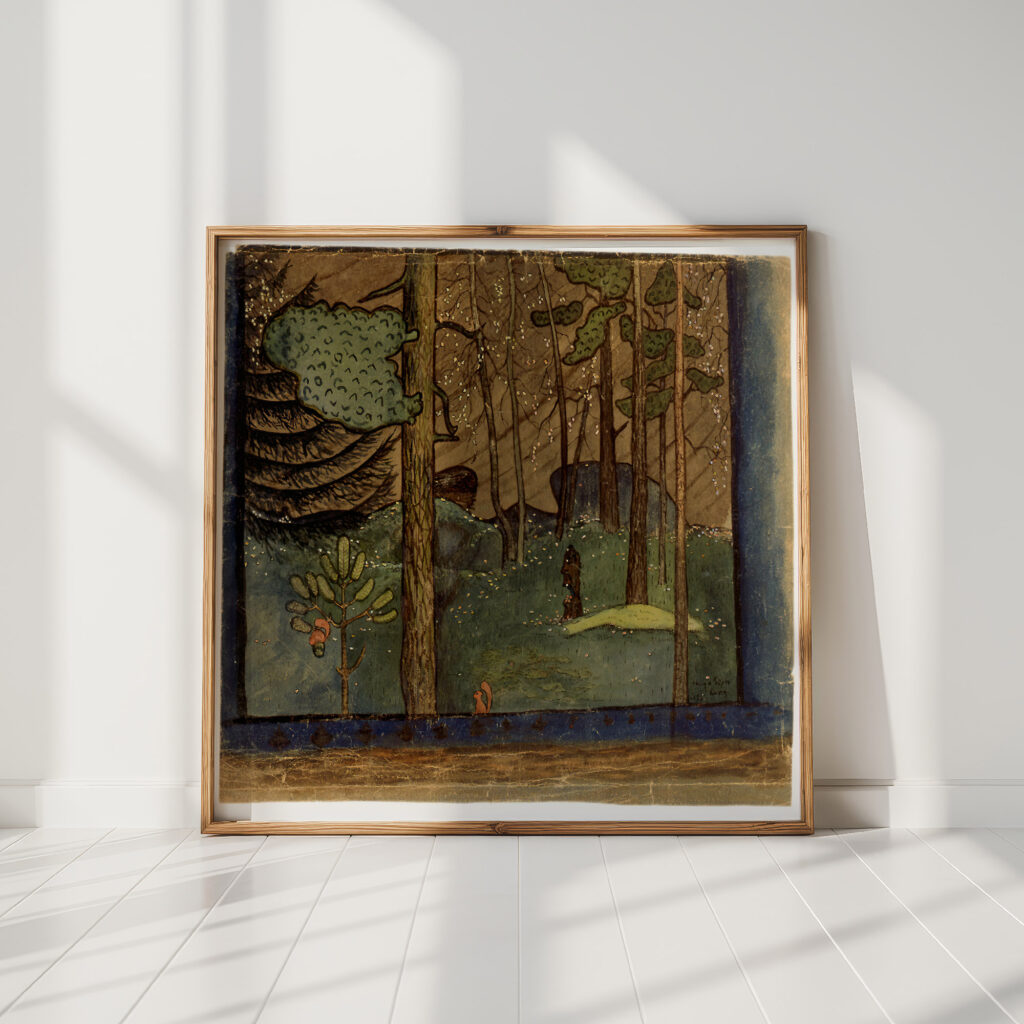 autumn in the forest 1895 hugo simberg high quality print