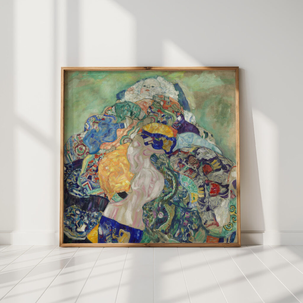 baby cradle 1917 1918 gustav klimt high quality print