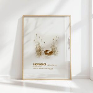 baby moses providence inspirational minimalist christian print