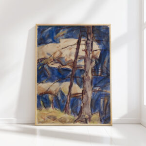 bare conifers 1921 christian rohlfs high quality print