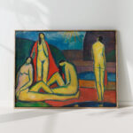 bathing women 1914 hermann stenner high quality print