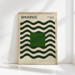 bauhaus exhibition art print with geometric design