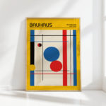 bauhaus exhibition artistic geometric print