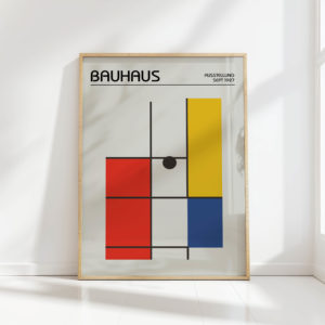 bauhaus inspired geometric art print for modern decor 2