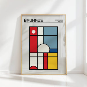 bauhaus inspired geometric art print for modern decor 3