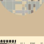 bauhaus print beige blue geometric shapes design 4